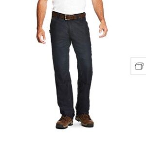 Ariat Men’s Rebar M4 Low Rise Workhorse Canvas Boot Cut Pant Navy Size 31W X 36L